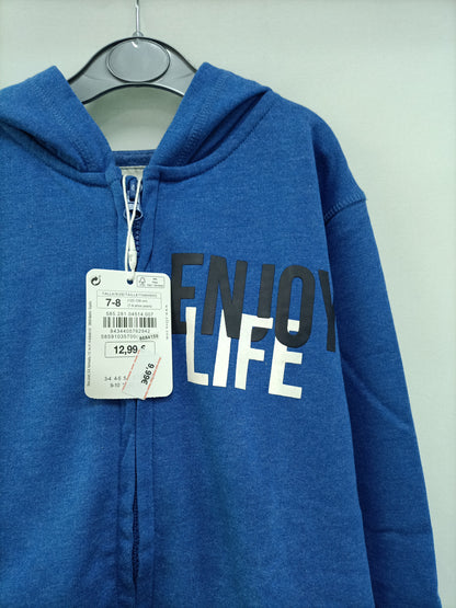 SFERA. Blue zip-up sweatshirt S.7-8 sñod