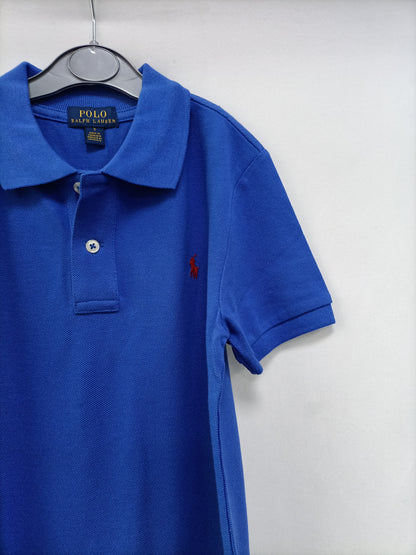 RALPH LAUREN. Polo azul T.7 años
