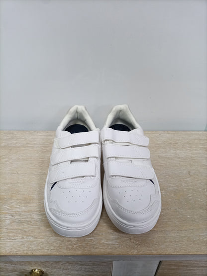 ZARA.White velcro sneakers S.36