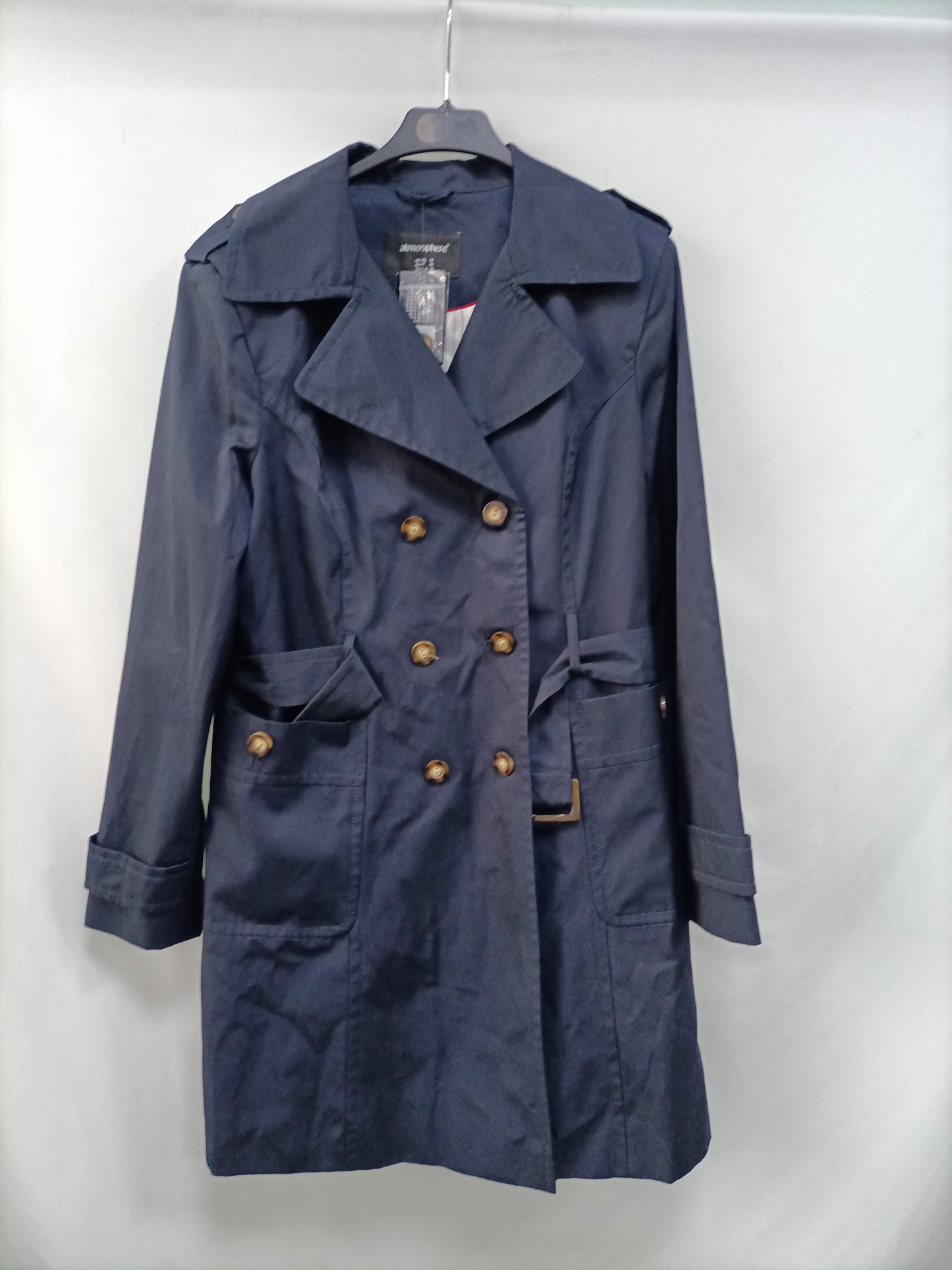 PRIMARK. Blue trench coat size 46