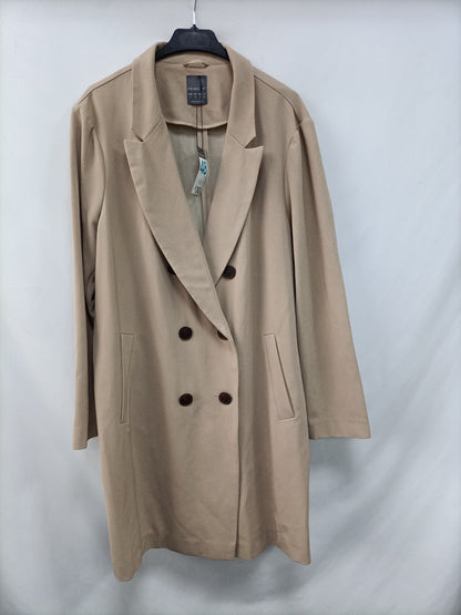 PRIMARK. Abrigo fino beige  T.48
