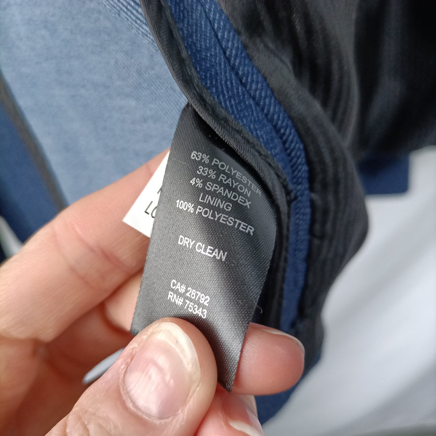 ADRIENNE VITTADINO. Blazer azul fluida T.xs