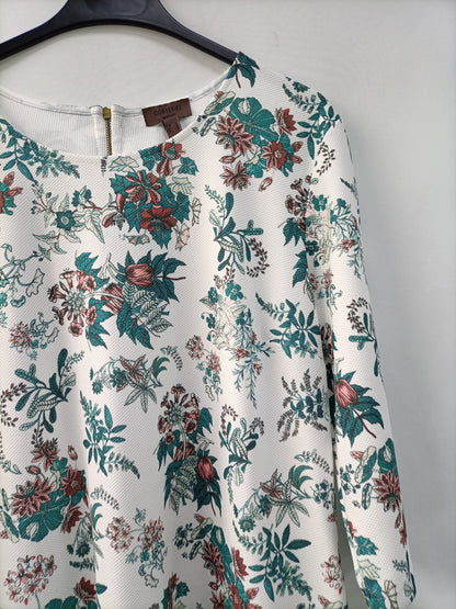 CORTEFIEL. Floral piqué dress Tl