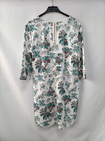 CORTEFIEL. Floral piqué dress Tl