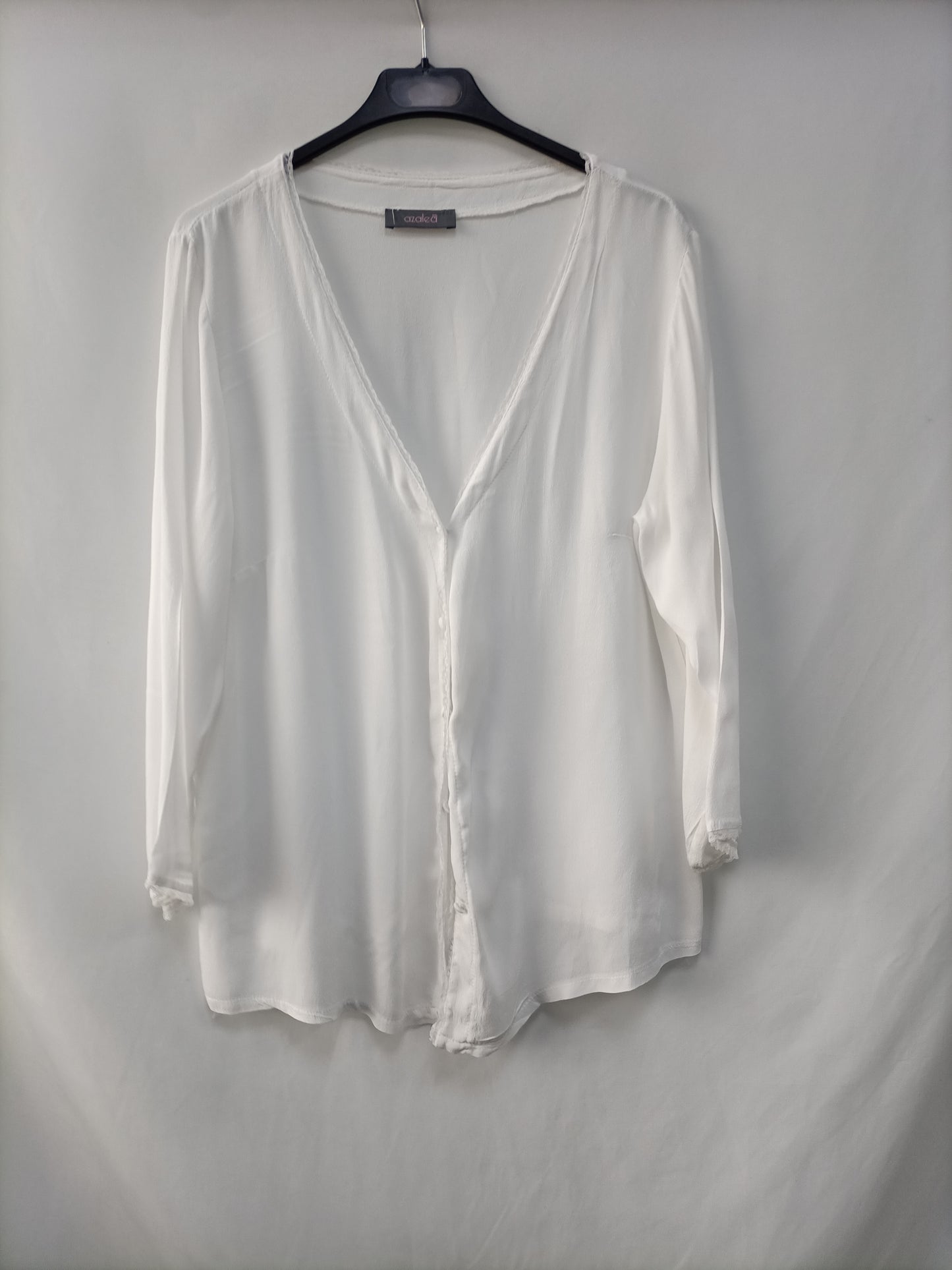 AZALEA. Blusa blanca fluida T.u(l)