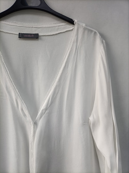 AZALEA. Blusa blanca fluida T.u(l)