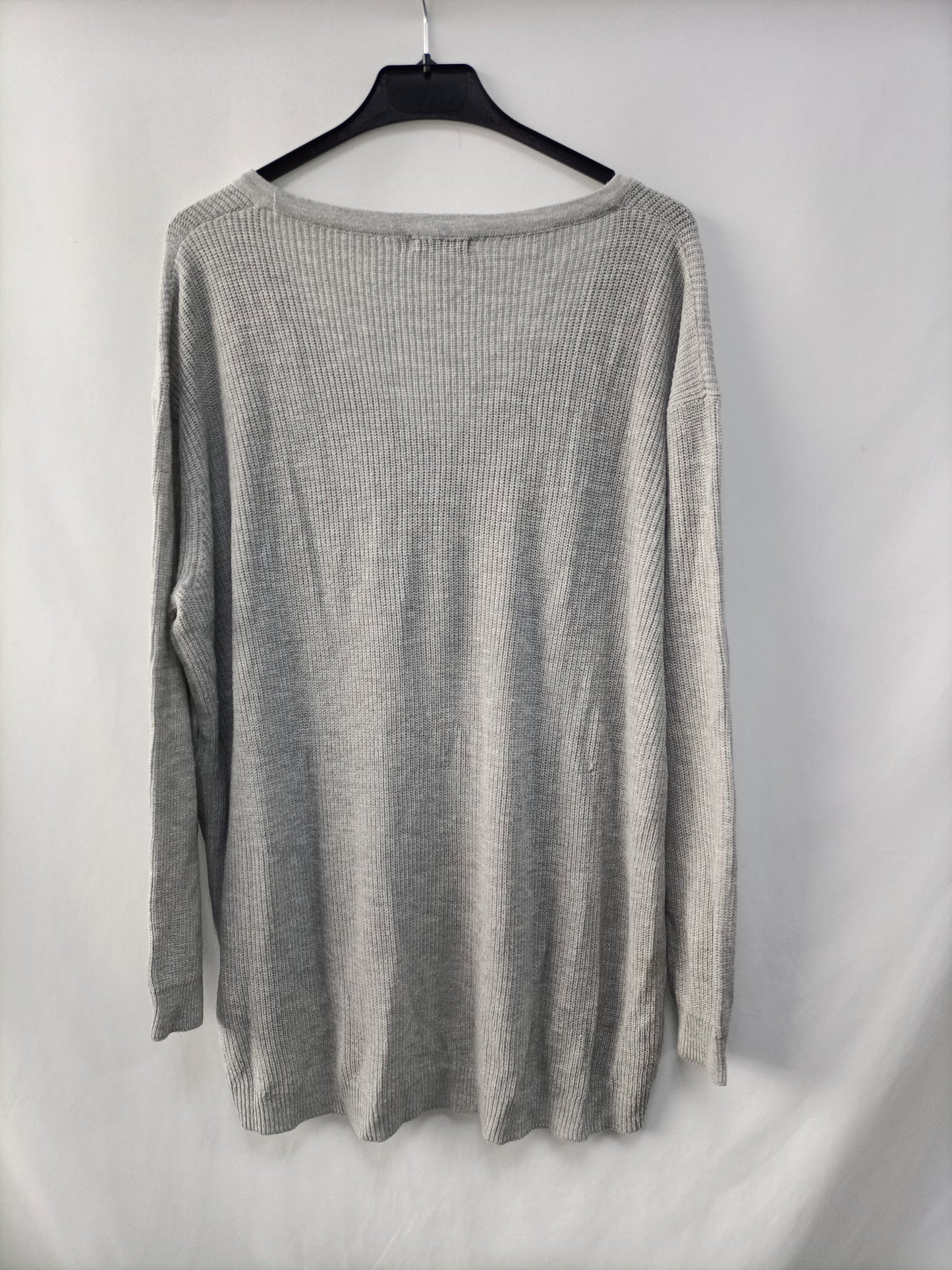 BERSHKA.Jersey gris T.L