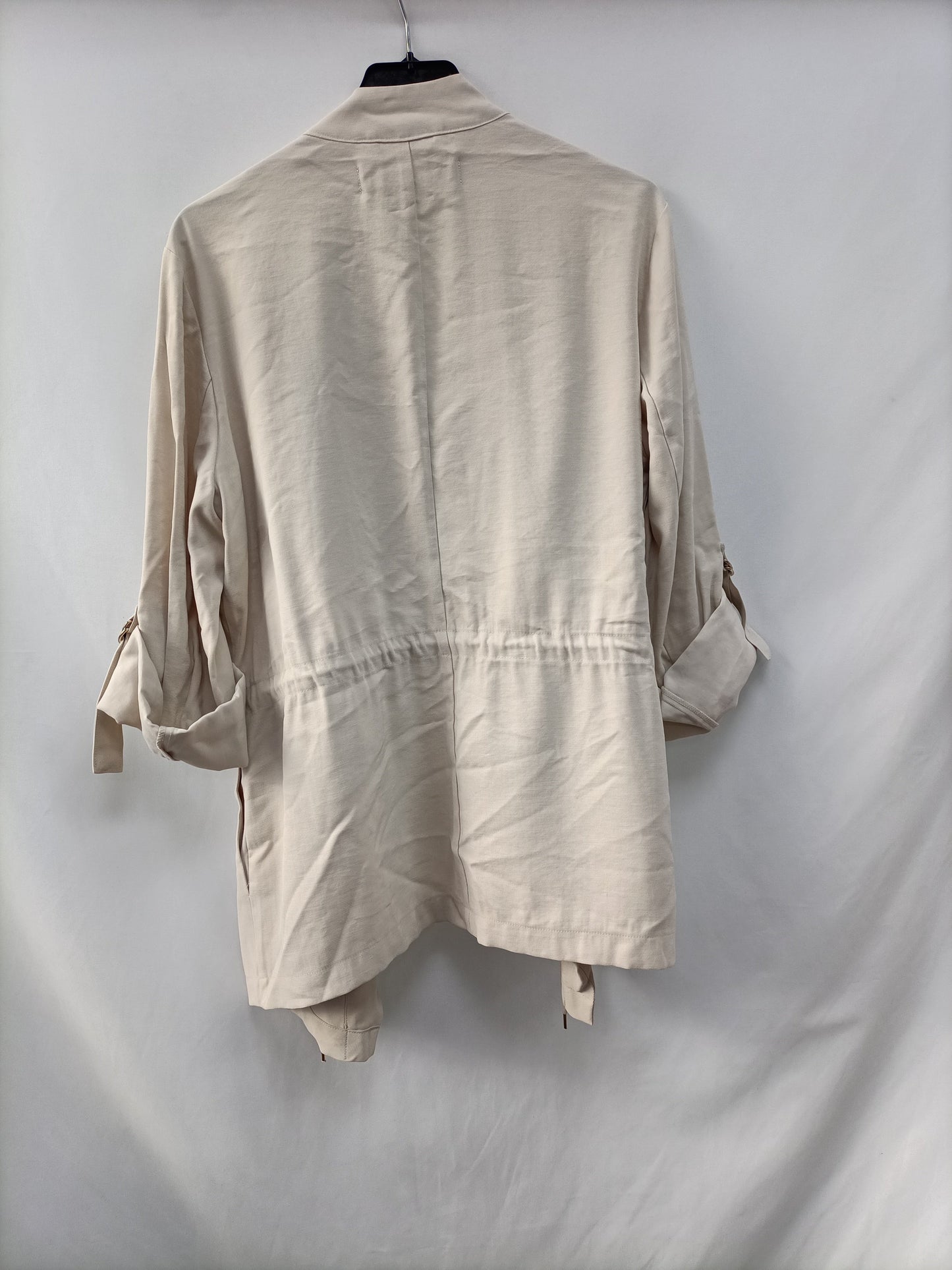 ZARA. Parka fina beige T.m