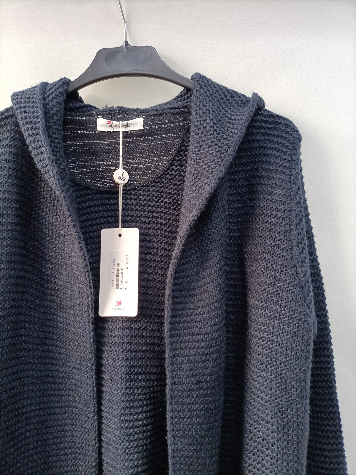 ALGO BONITO. Cárdigan azul punto T.u(s/m)