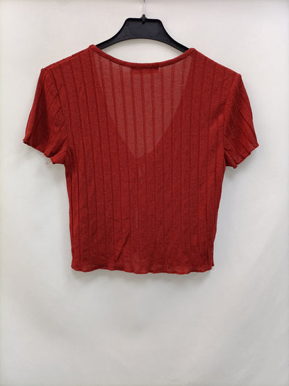 BERSHKA. Ribbed tile top Tm