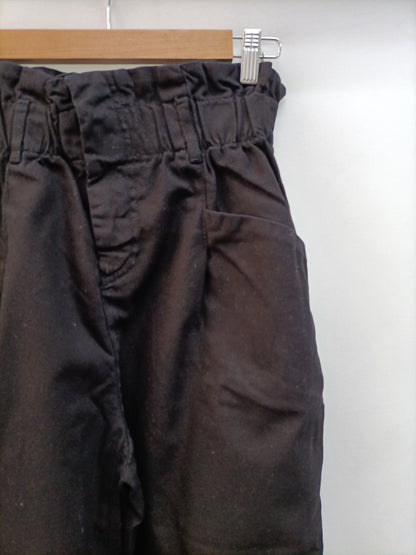 BERSHKA. Black slouchy trousers, size 38