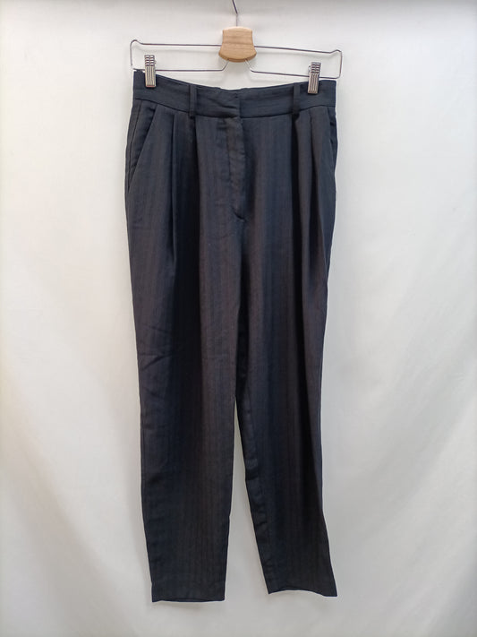ZARA.Striped fluid trousers S.XS