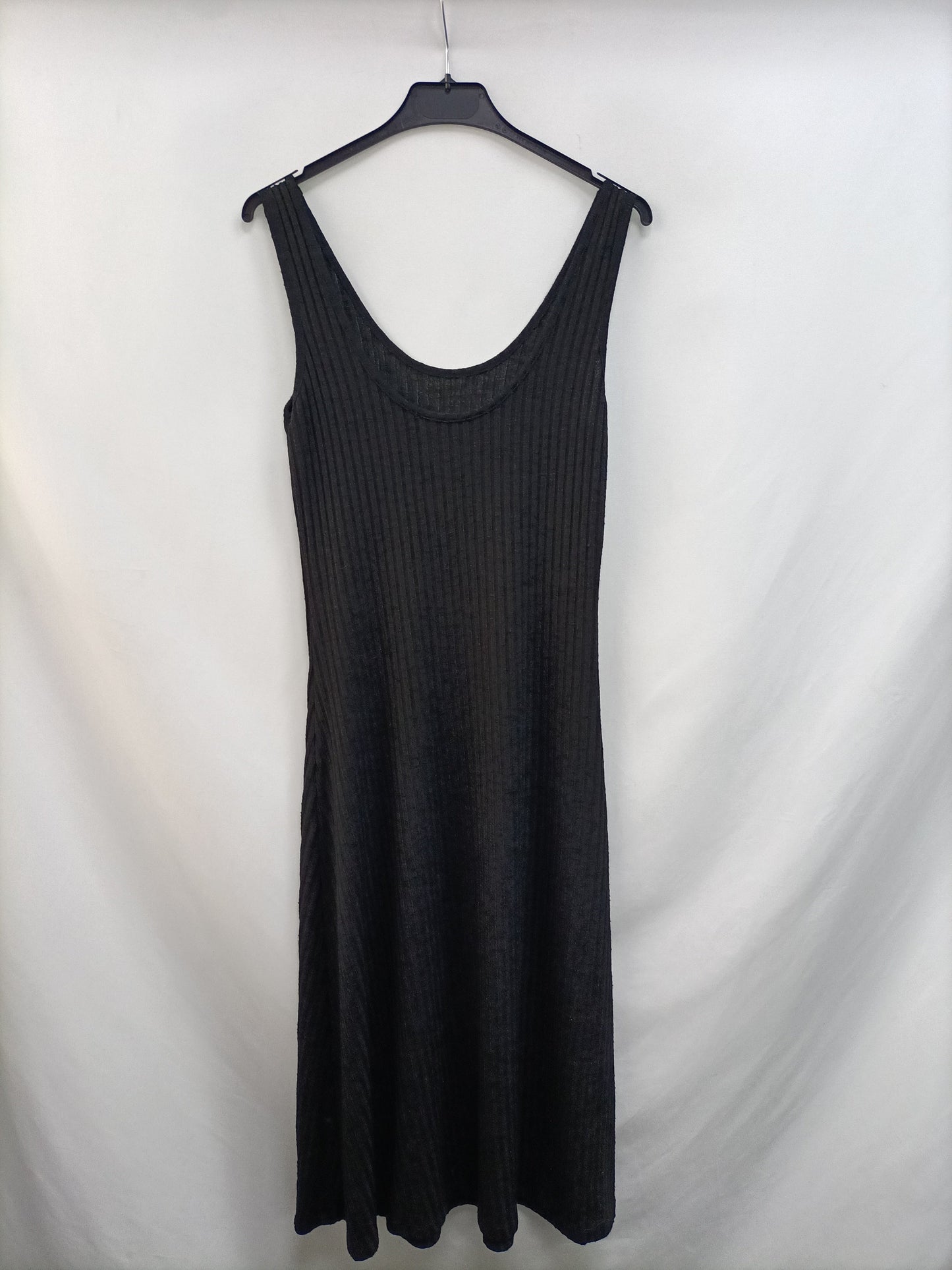 MANGO. Vestido negro punto   T.xs