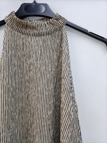 MANGO. Top halter rayas T.s