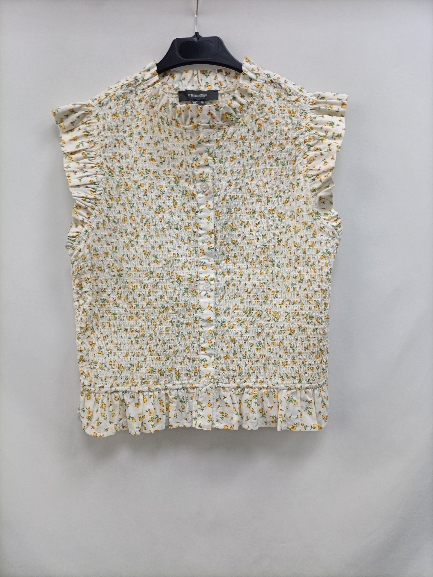 PRIMARK. Top nido de abeja T.40