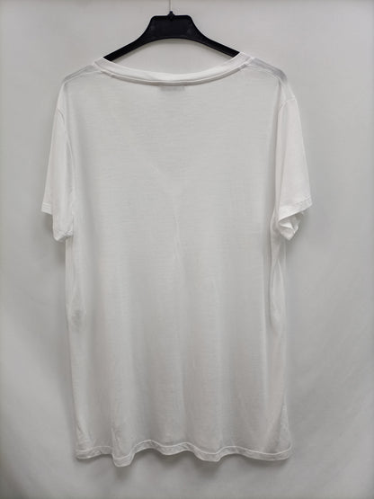 ZARA.Camisa blanca básica T.XL
