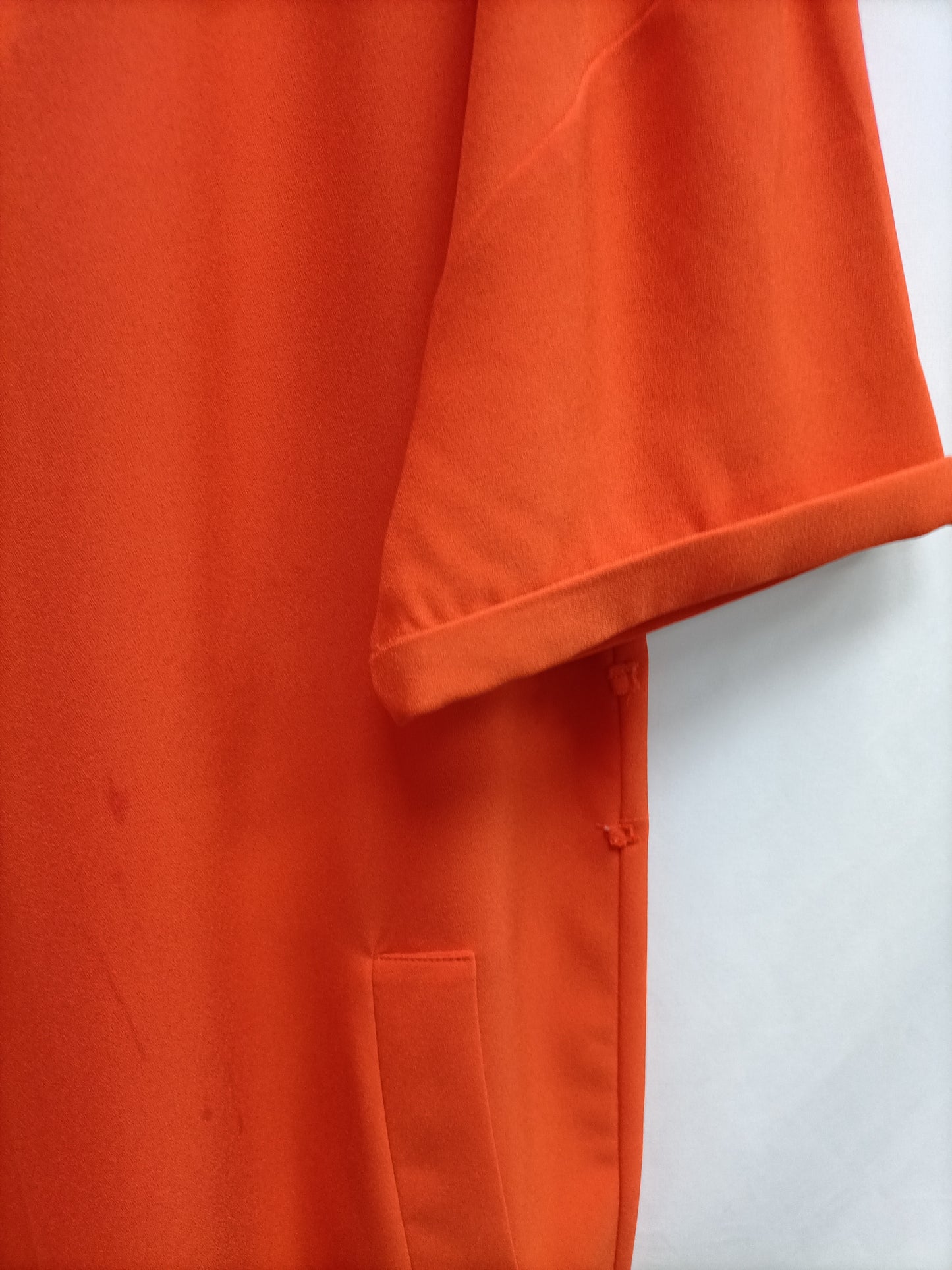 LAMUSA.Vestido corto naranja T.XL(tara)