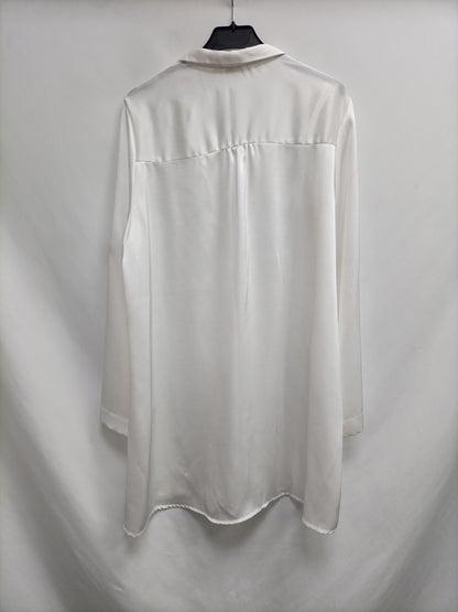 LAMORENA.Vestido blanco fluido T.XL