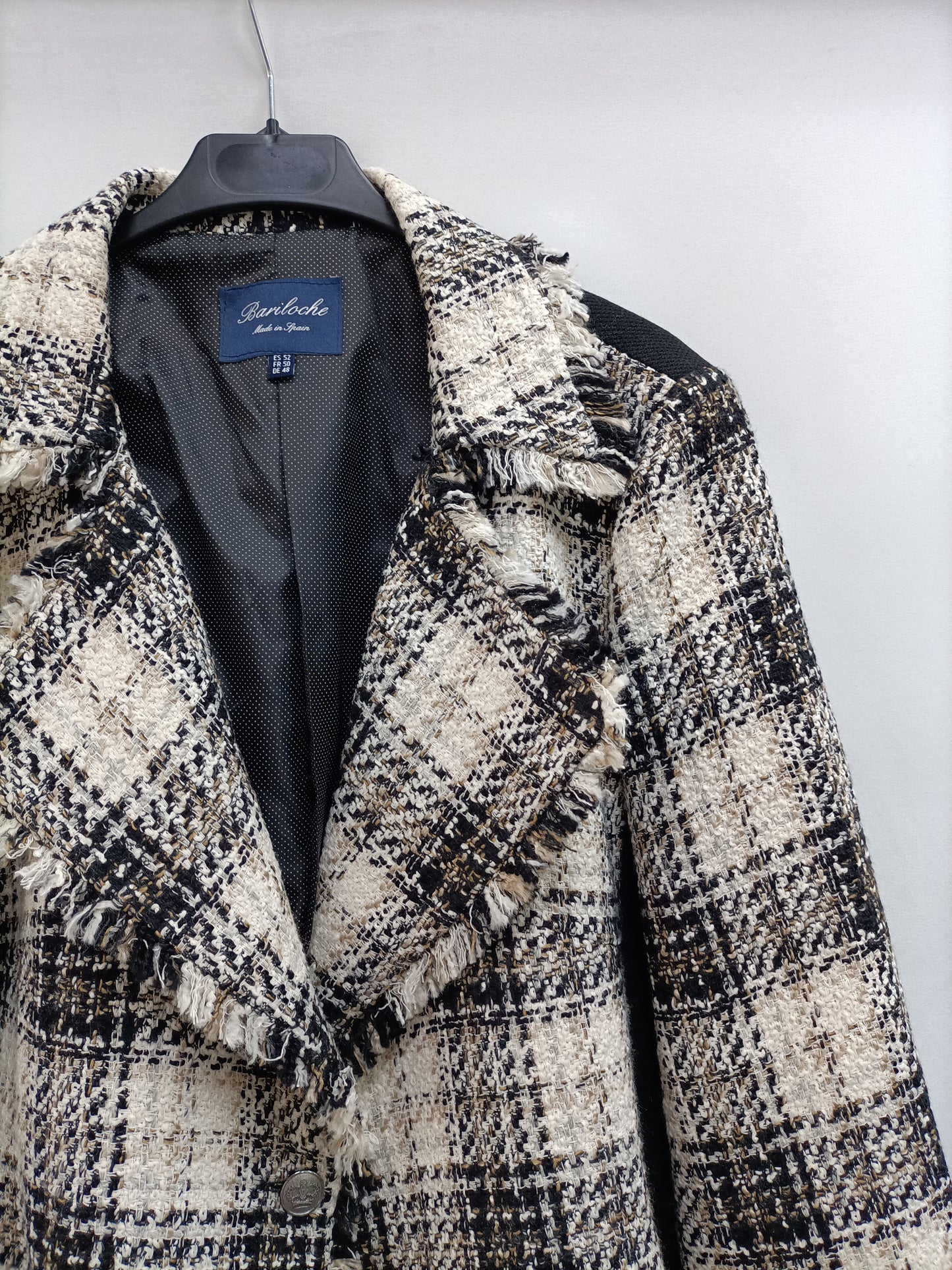 BARILOCHE.Chaqueta tweed T.52