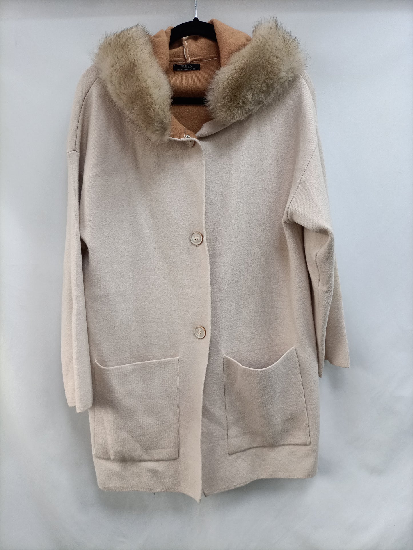 PARFOIS.Chaqueta punto beige TU