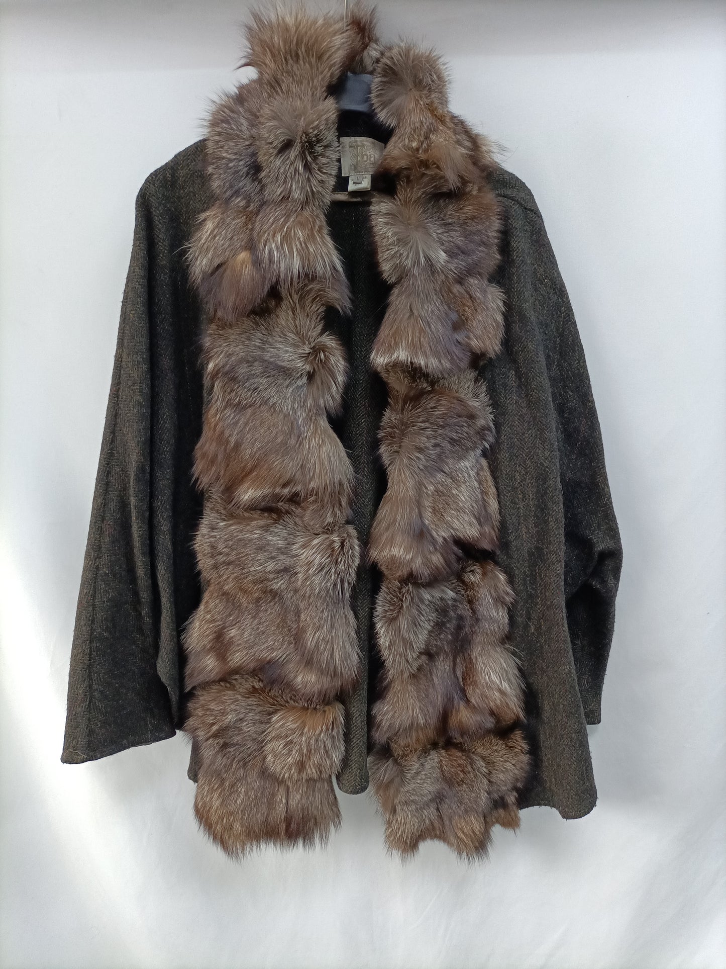 TBA.Poncho pelo conejo TU (m/l)