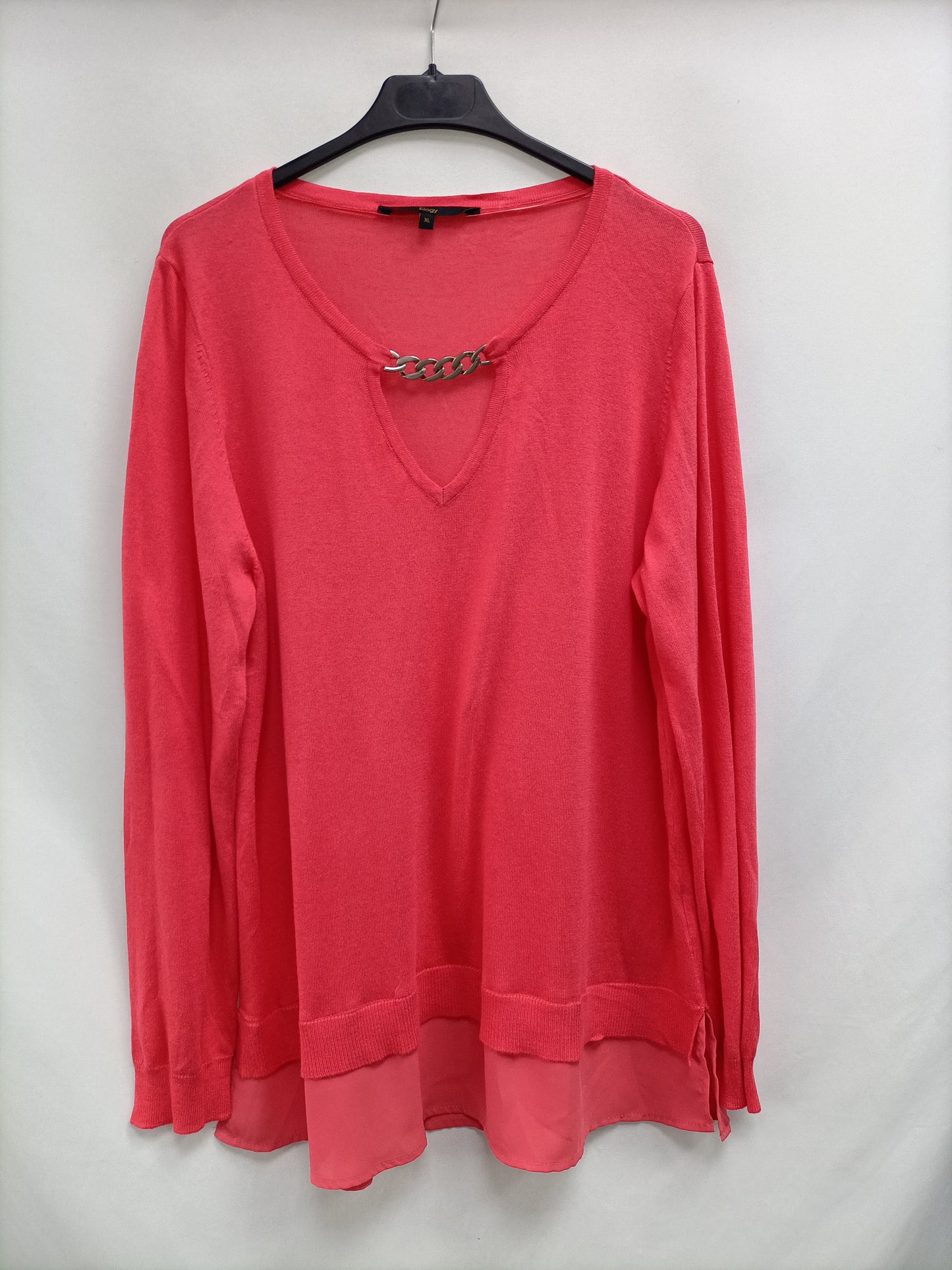 ELOGY.Jersey finito coral T.XL