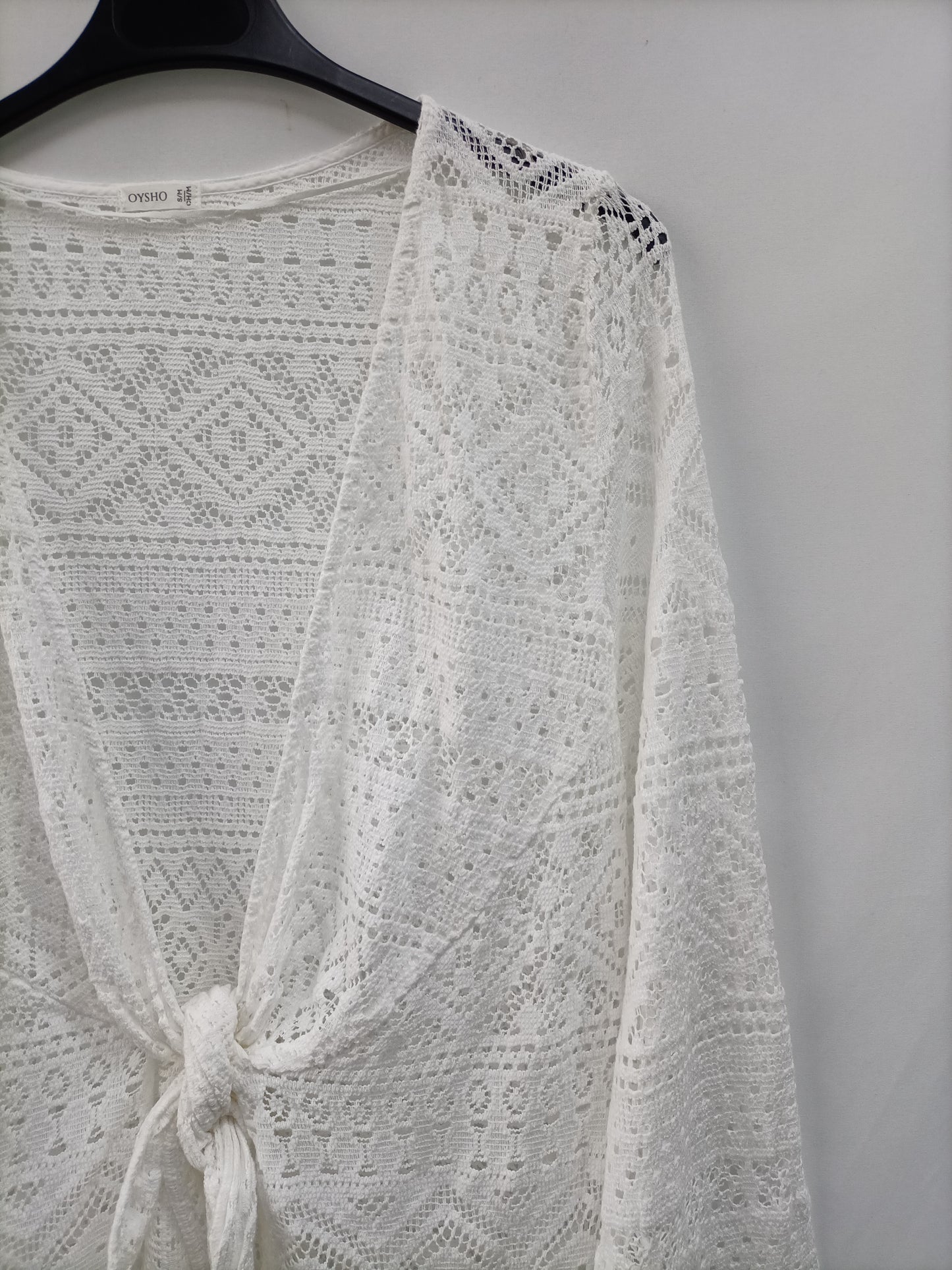 OYSHO. Top encaje blanco T.s/m