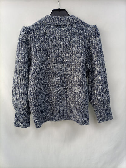 H&M. Jersey jaspeado azul T.s