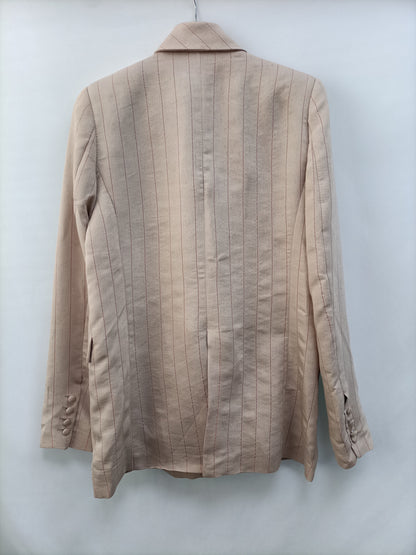 CHIRIBITA. Blazer beige rayas T.36