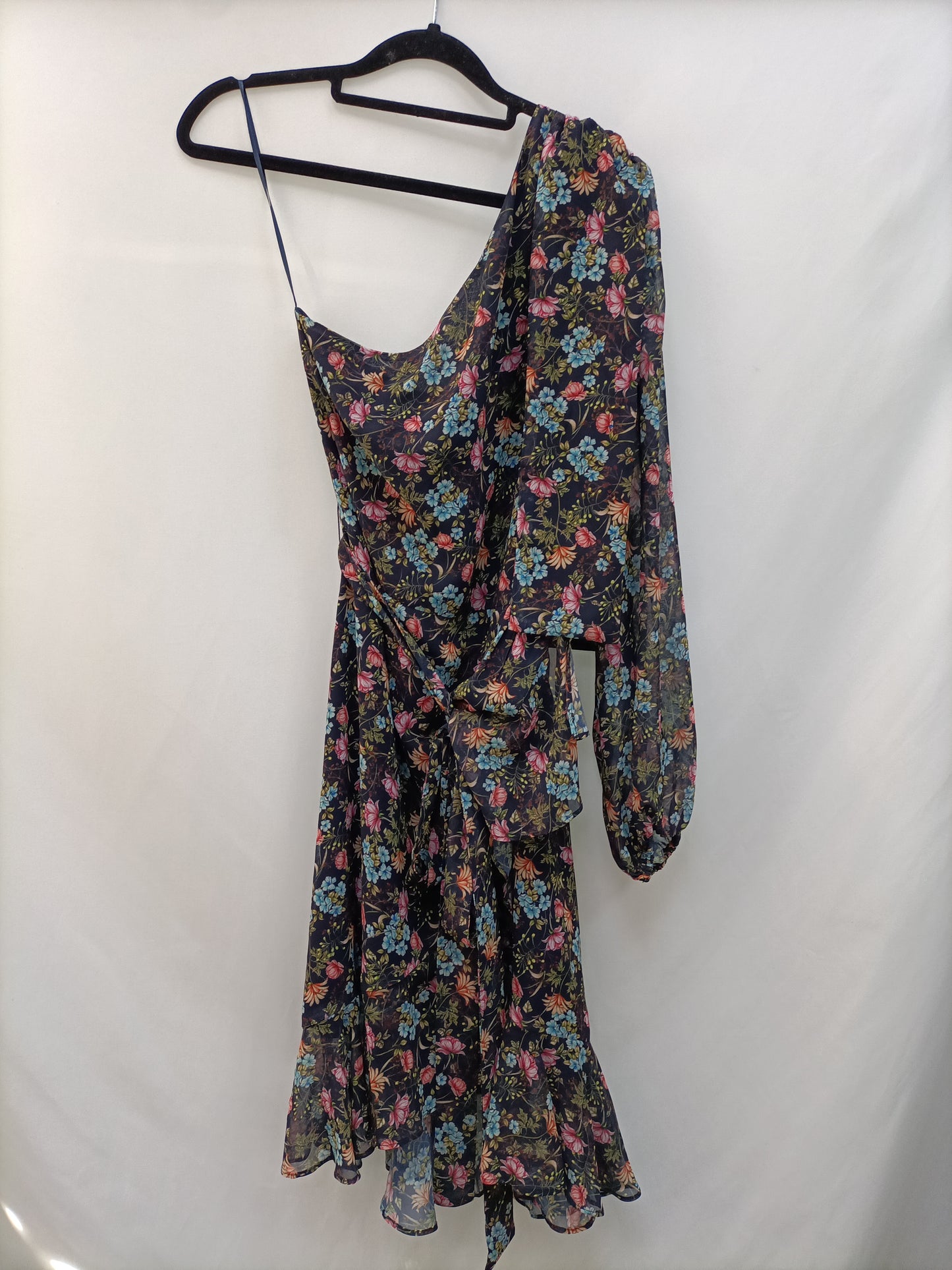 MANGO. Blue floral dress TM