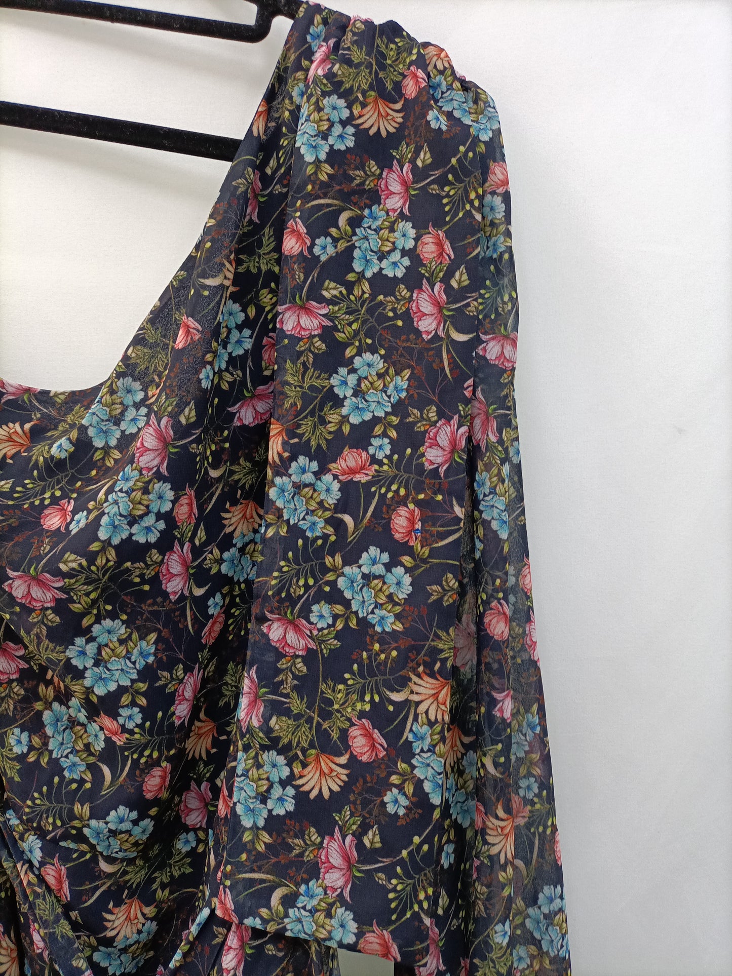 MANGO. Blue floral dress TM