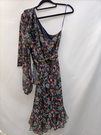 MANGO. Blue floral dress TM