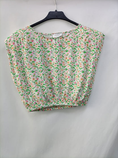 MUSE. Top flores hombreras T.m