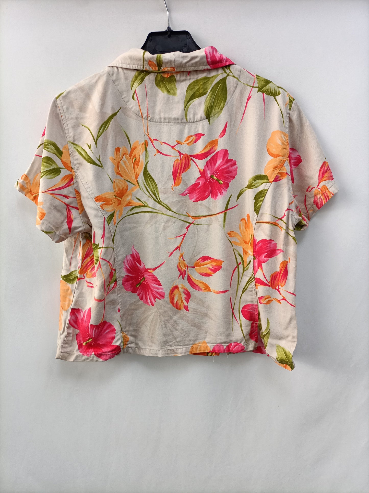HAVANA JACKS. Beige floral Ts shirt