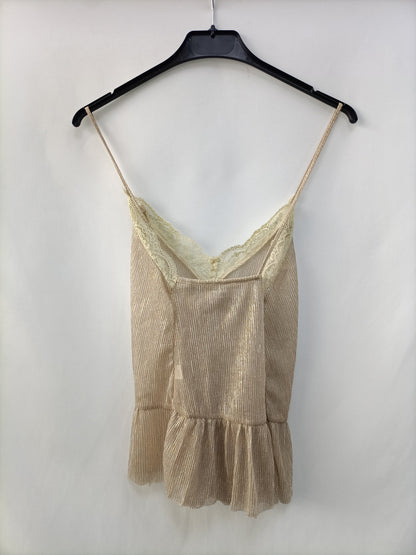 KILIBBI. Top lencero dorado T.m/l