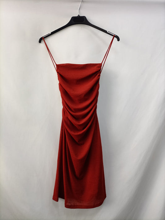 OTRAS. Vestido corto fruncido T.u(s)
