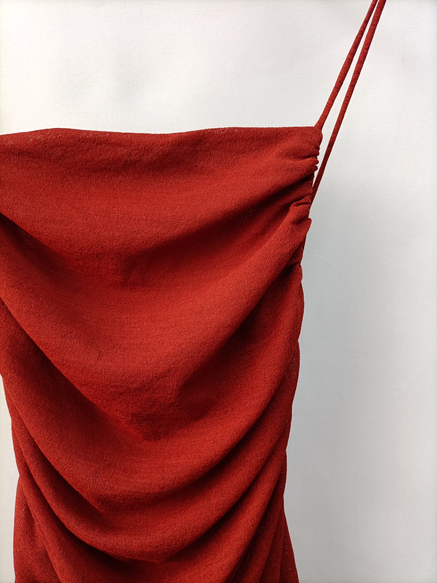 OTRAS. Vestido corto fruncido T.u(s)