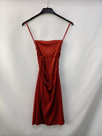 OTRAS. Vestido corto fruncido T.u(s)
