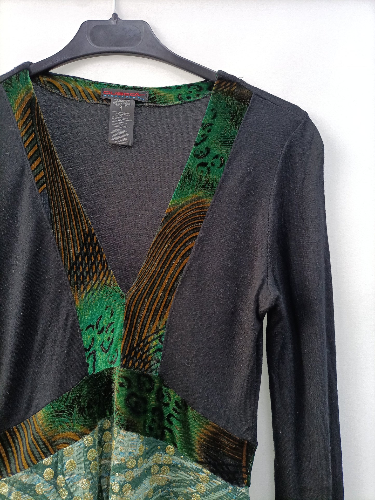 CUSTO. Short printed dress T.1(s)