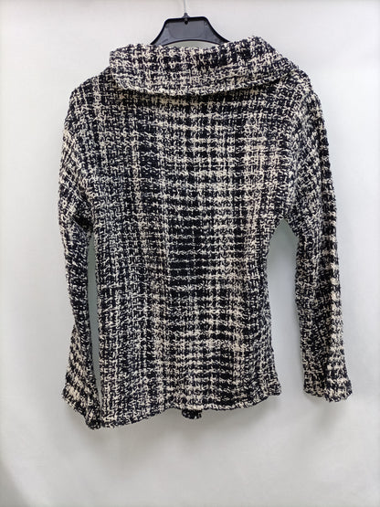 OTRAS. Chaqueta tweed negra y blanca T.m