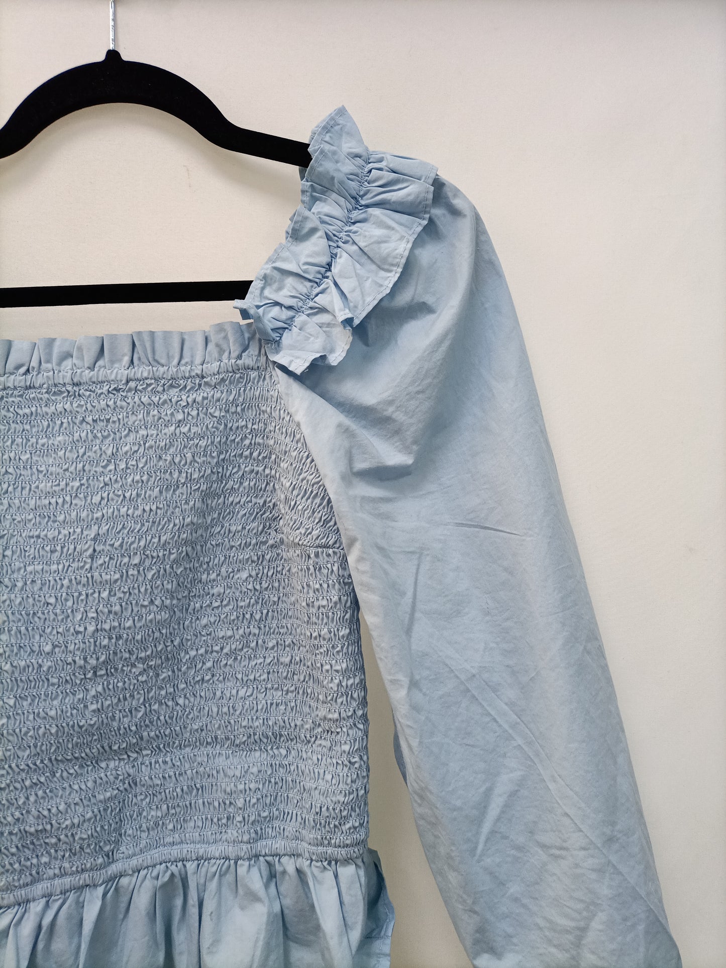 THE DROP. Blue honeycomb top T.xs