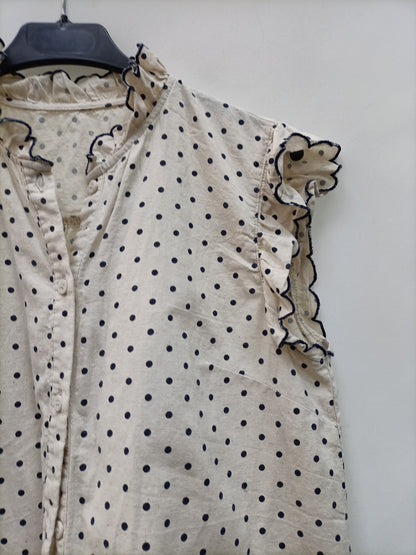 OTHERS. Polka dot cotton blouse S.xs/s