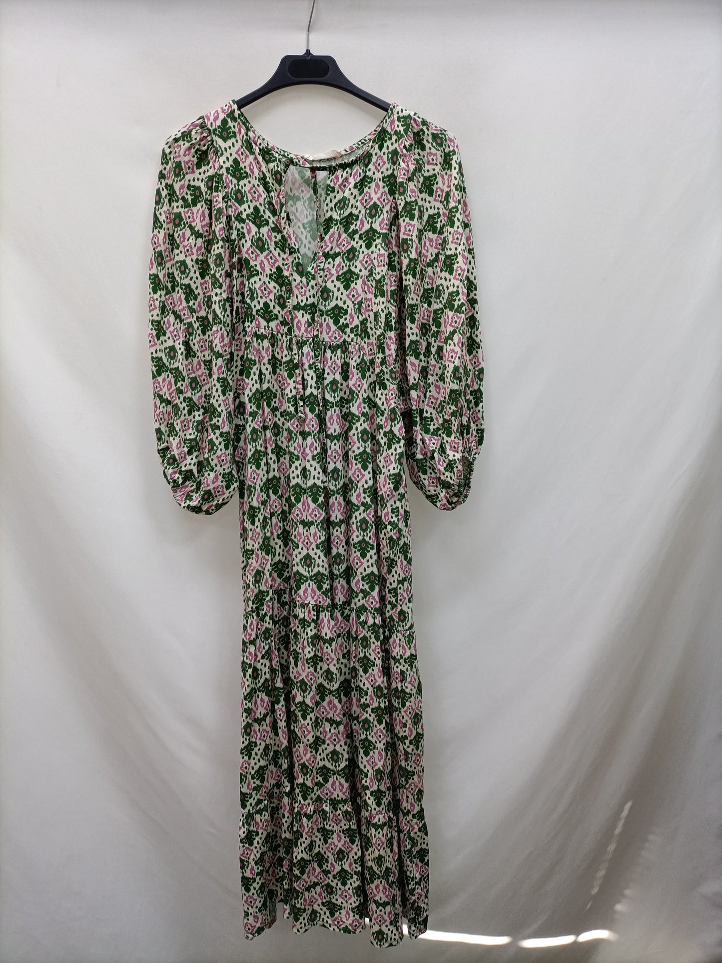 OLA SIN H. Vestido midi estampado T.s