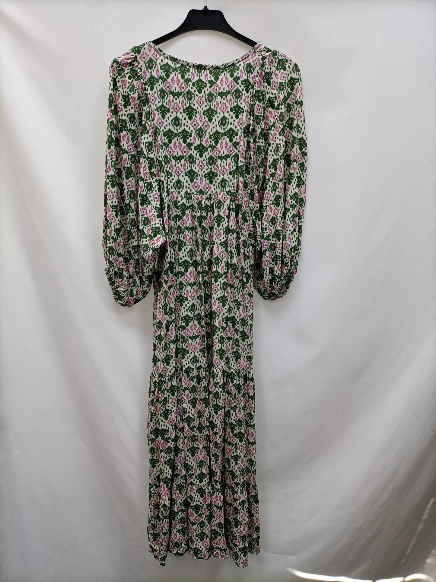 OLA SIN H. Vestido midi estampado T.s