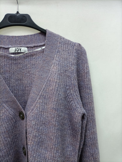JACQUELINE DE YONG. Cárdigan corto morado T.xxs