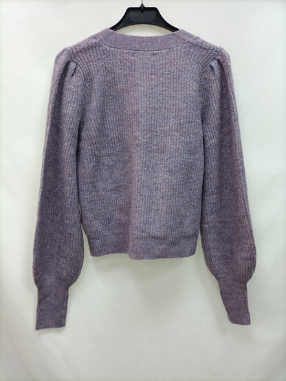 JACQUELINE DE YONG. Cárdigan corto morado T.xxs