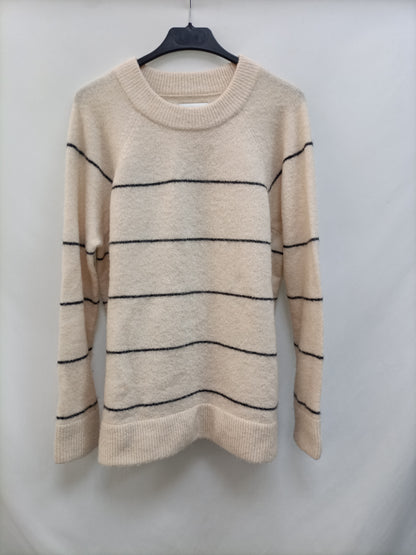 SAMSOE&SAMSOE. Jersey beige rayas T.m(tara)