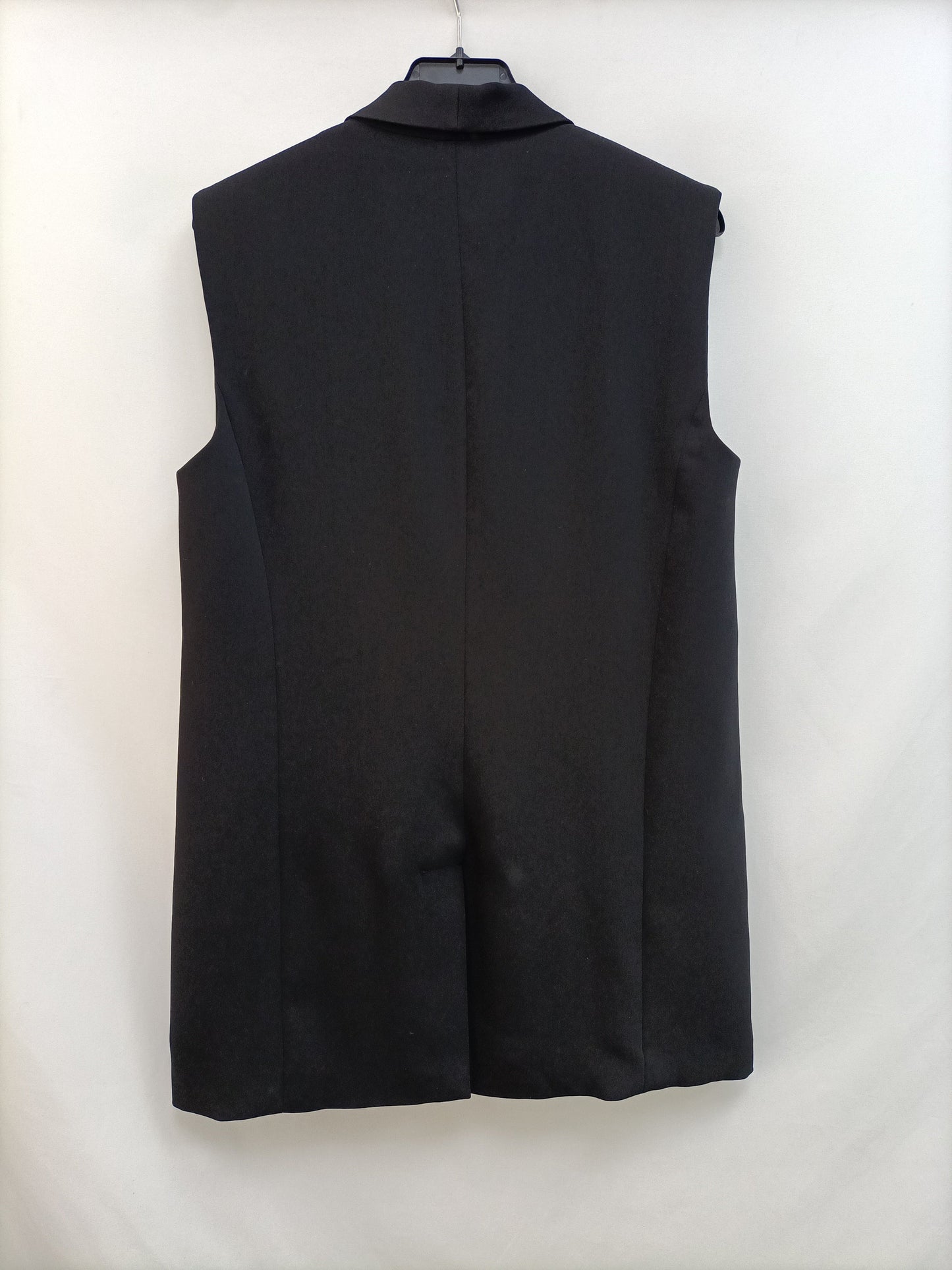 MANGO. Black sleeveless vest Tm