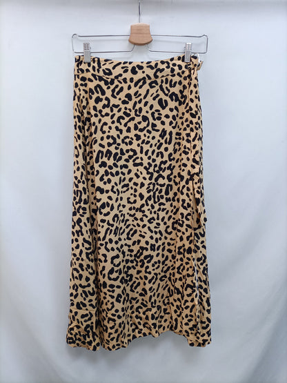 OYSHO. Falda cruzada print T.m