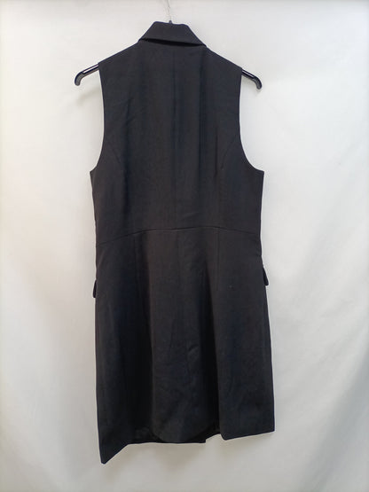 MANGO. Chaleco negro sin mangas T.m